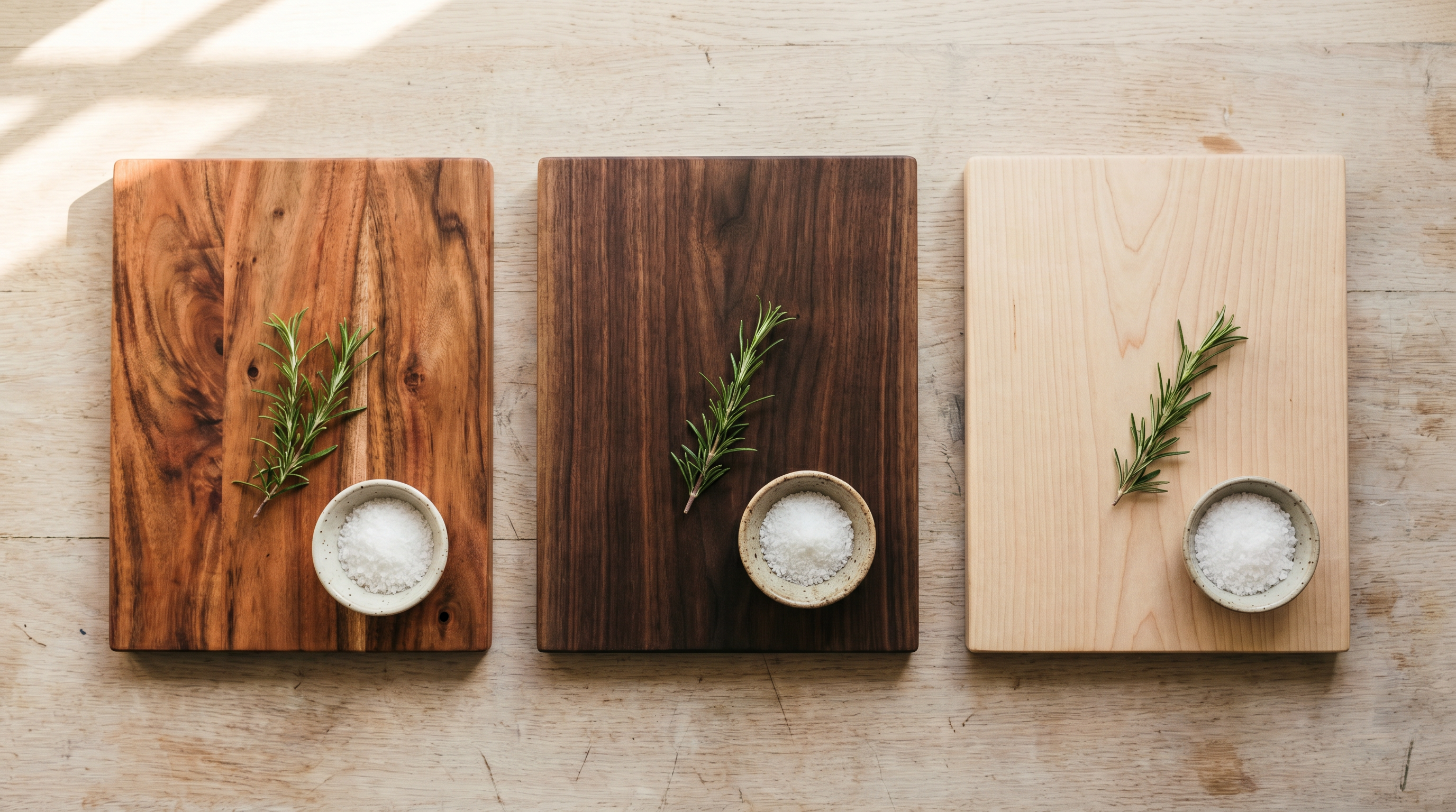 Acacia vs. Walnut vs. Maple: How to Choose the Right Cutting Board Wood (Without Overthinking It)